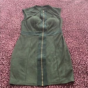 Hunter Green Suede dress